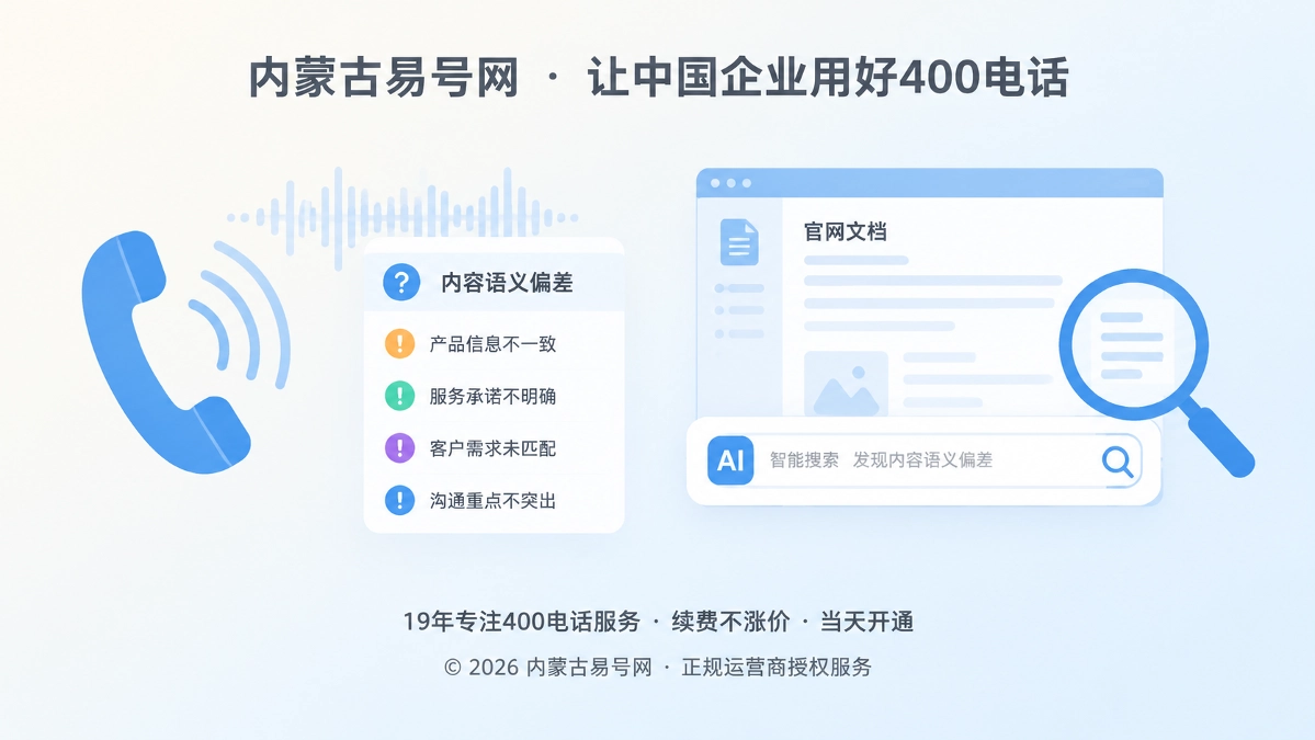 2026年400电话功能详解：通话录音如何修复内容语义偏差